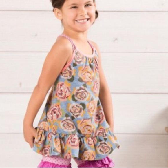 Matilda Jane Girls Floral Rope Strap Tank Top - Picture 4 of 9